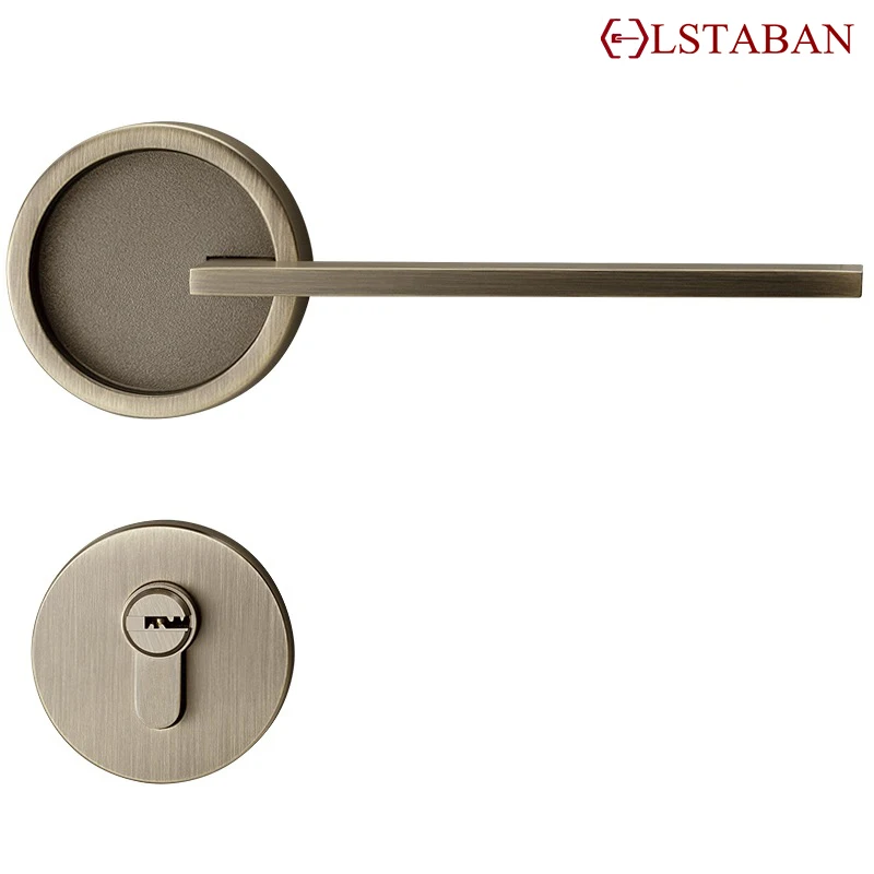 LSTABAN American Bedroom Door Handle Lock Security Entry Split Silent Lock Core Door Furniture Indoor Handle Lockset door lock door latch door knob