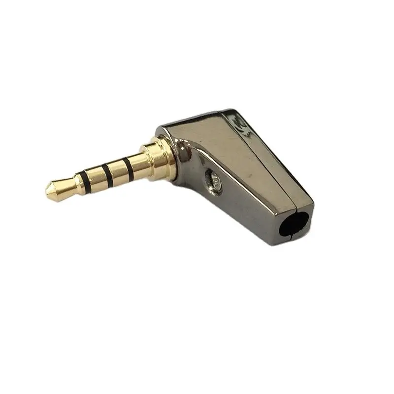 

3.5mm Stereo Welding Connector L Type Right Angle Headset Plug Solder Terminal