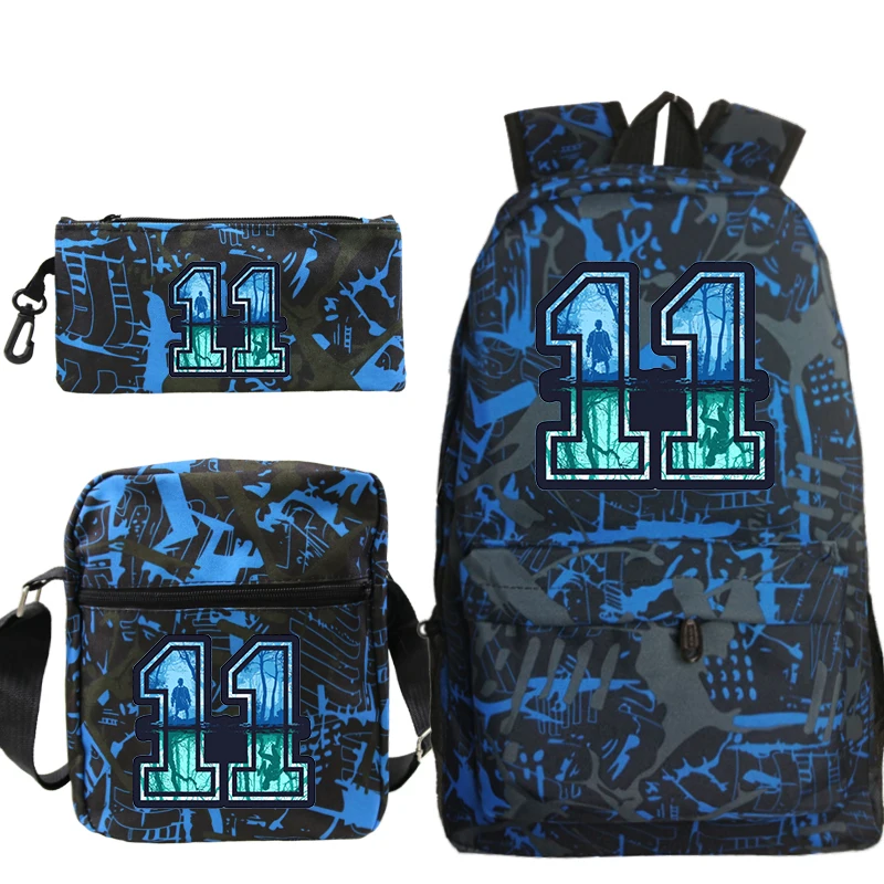 Sac A Dos 3 шт./компл. рюкзак Eleven Mochila Stranger Things Рюкзак В Стиле Хип хоп школьные сумки на