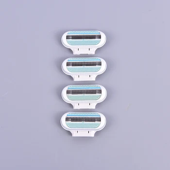 

1Hand Razor(with 4 Head) Safety Beauty Manual Stainless Steel Blade Women Shaver Razor Replacement Head