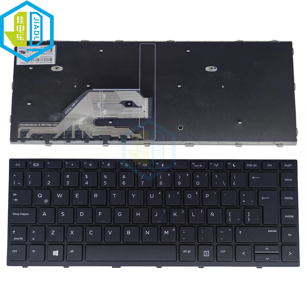 Tastiera Per Laptop 640 G5 La/Latin Per Hp Probook 640 G5 645 G5 640 G4 Spagnolo Teclado Silver Frame L00736 L09547 141 091 L09546 Nuovo