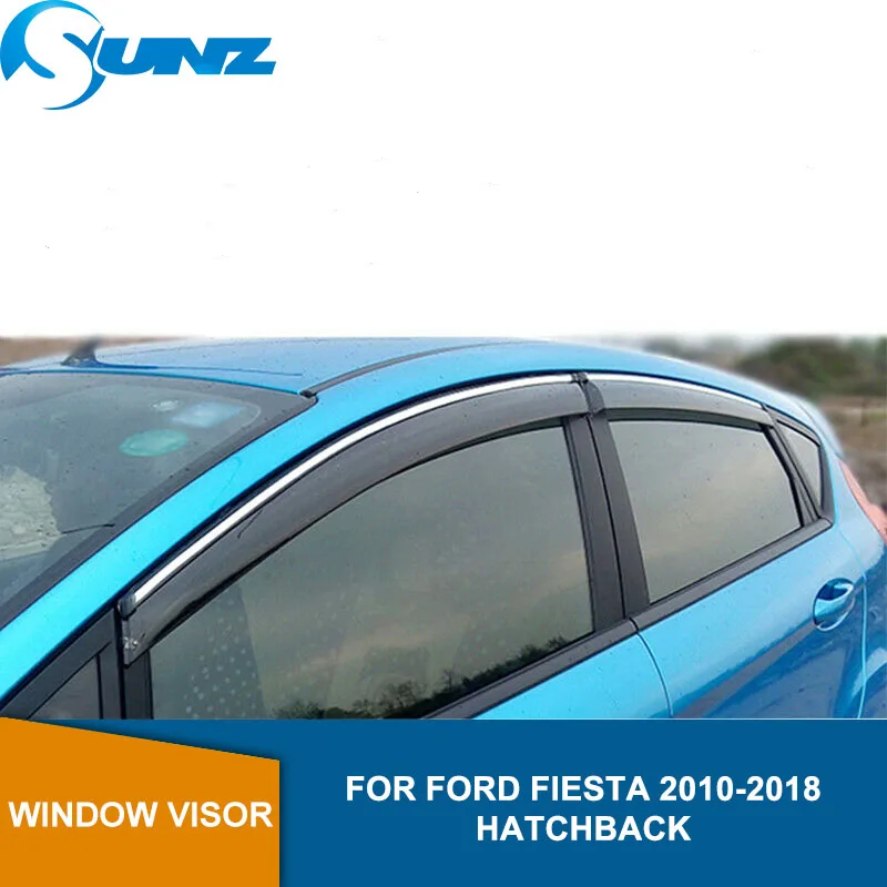 

Side Winodow Deflectors For Ford FIESTA 2010 2011 2012 2013 2014 2015 2016 2017 2018 Sun Shade Awnings Shelters Guards SUNZ