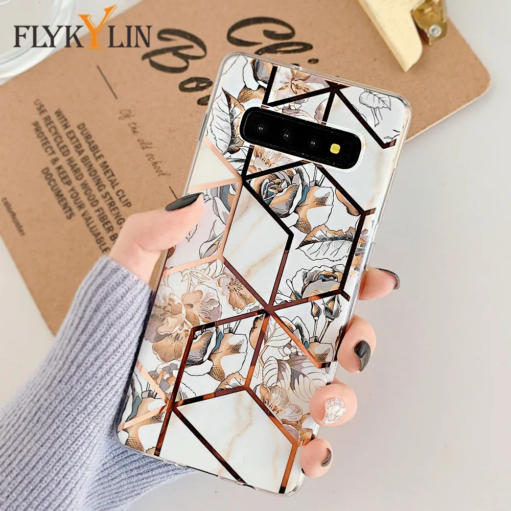 Чехол FLYKYLIN с разноцветными цветами для samsung Galaxy A50 A10 A20 A30 A70 M10 задняя крышка из