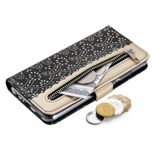 Для huawei P Smart чехол роскошный кружевной кошелек на молнии для Funda huawei P Smart Case huawei P Smart2019 флип-чехол противоударный