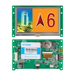 Módulo de exibição lcd tft inteligente 4.3 com placa de controlador + tela sensível ao toque