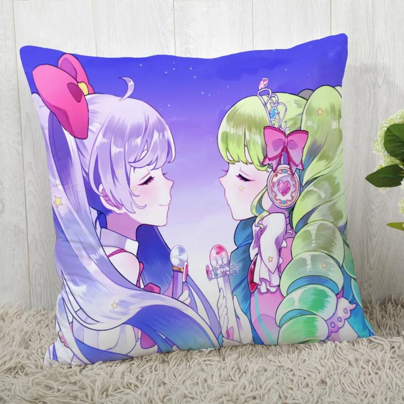 Заказная подушка в стиле аниме Чехлы Pripara Idol Time квадратная наволочка Рождественская Подушка на молнии 40*40 см, 45*45 см(с одной стороны - Цвет: Pillowcase 5