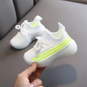 

2020 Autumn Children Shoes Boys Girls Sport Shoes Fashion Breathable Baby Shoes Soft Bottom Non-slip Casual Kids Sneakers