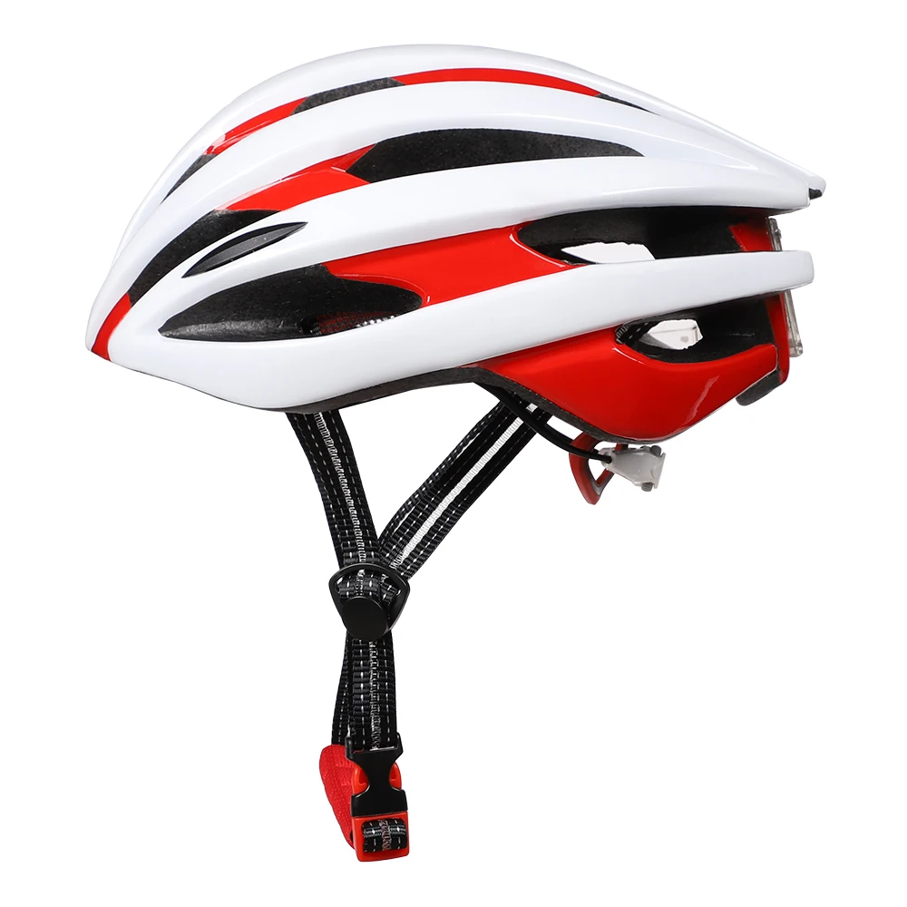 Ftiier легкие велосипедные шлемы ночной велосипедный шлем интегрированный литой мужской женский велосипед MTB езда Защитная шляпа 56-62 см - Цвет: white red
