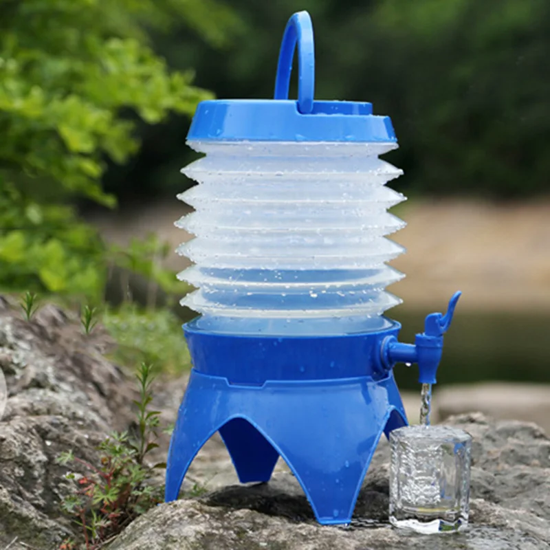 5L Открытый Кемпинг телескопическое складное ведро для хранения воды многофункциональное ведро для питья WHShopping