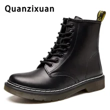 Модные женские ботильоны; ботинки для влюбленных; женские Ботинки martin из натуральной кожи; зимние ботинки; женская обувь; ботинки; большой размер 43