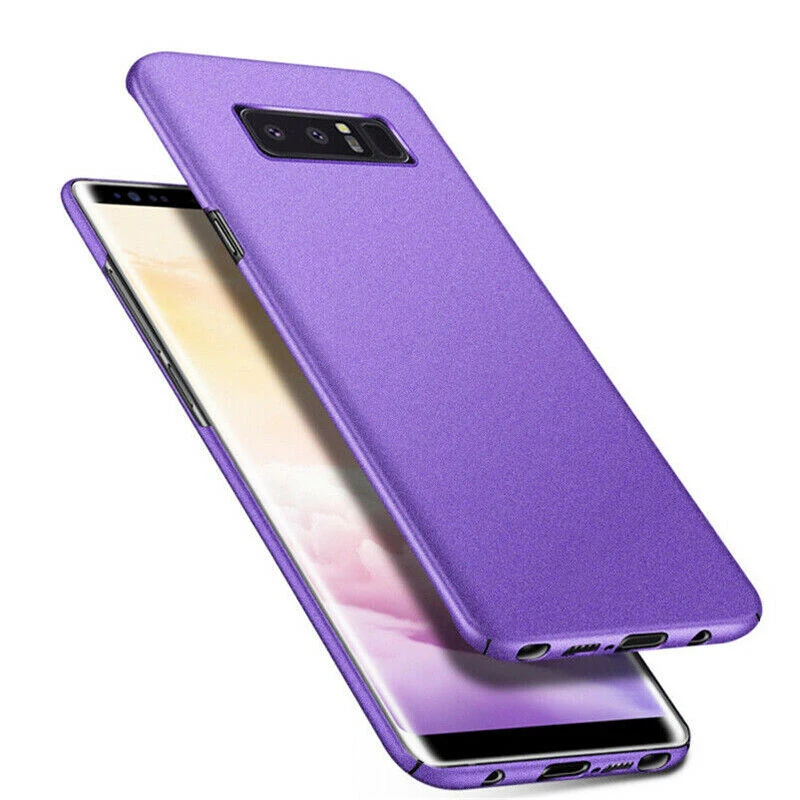 YISHANGOU ультра тонкий скраб песчаник матовый чехол для телефона для samsung S10 S9 S8 Жесткий PC Пластиковый Чехол для samsung Note 10 9 8 Coque - Цвет: Purple