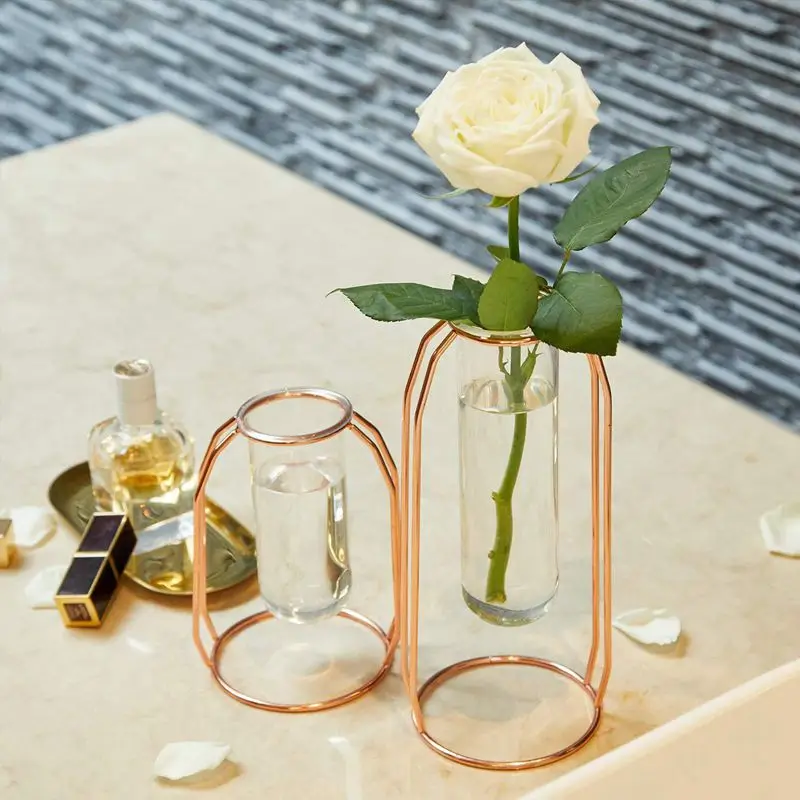 Vases-Set-of-2-Metal-Flower-Vase-Glass-Vase-Planter-Terrariums-Gold-Vases-Vase-Plant-Glass (1)