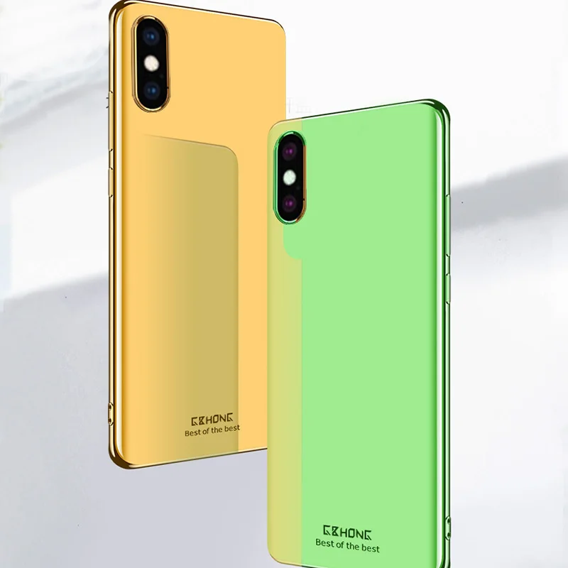 Для IPhone Xs Max чехол для телефона металлический Coque приятная на ощупь; модные для IPhone6/7/8 plus/XR ТПУ противоударный чехол для мобильного телефона