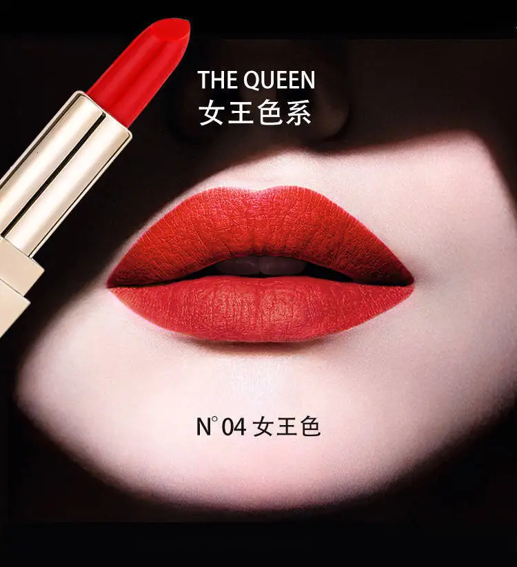 Miss Lipstick розовые красные помады, 6 цветов, красная стойкая помада, водостойкая, Корейская, телесная, для женщин, 24 часа, макияж, помады - Цвет: Queen red lipstick