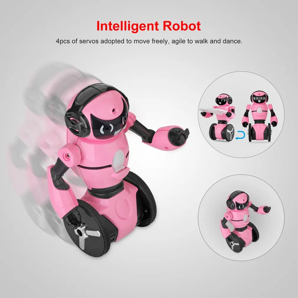 WLtoys F4 камера, мини-робот, Гуляющий музыкальный танец, Wi-Fi, жесты, g-сенсор, контроль, детская игрушка, программирование препятствий, авои танец, двухколесный