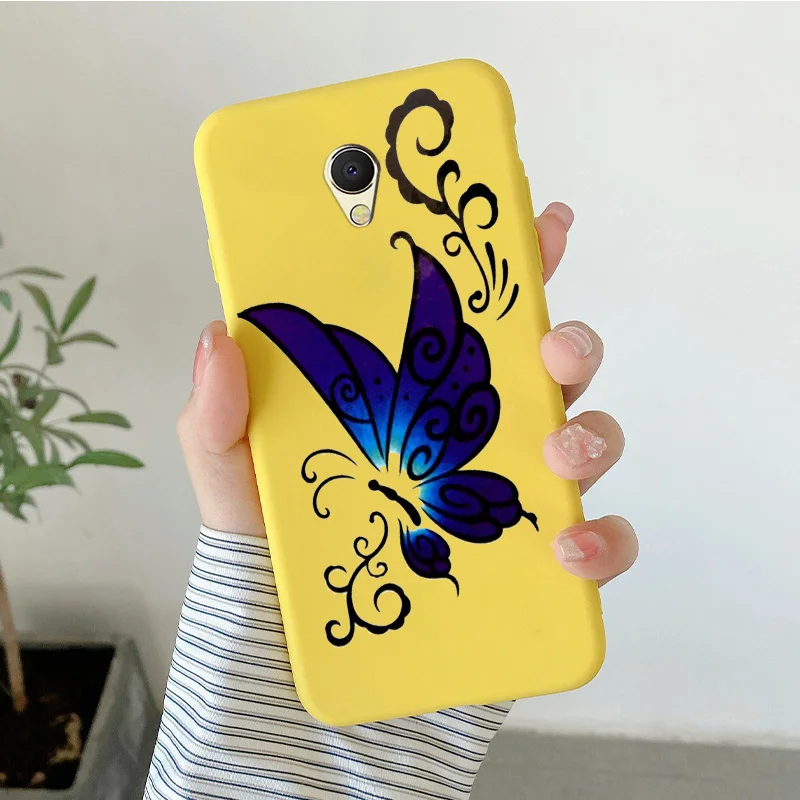 cases for meizu back For Meizu Mx6 Case Cartoon Pattern Silicone Candy Colors Painted Flower Butterfly Fundas Shell Shockproof Phone Soft Cover Cases For Meizu Cases For Meizu