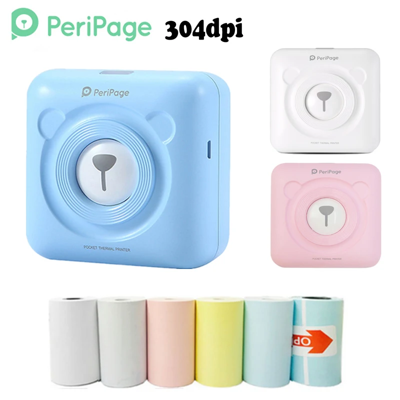 Peripage 304 точек/дюйм HD мини карманный фотопринтер Bluetooth стандартный беспроводной