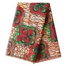 New arrival Ankara African Style Wax Print Fabric Real Java wax fabric nederlands fabric 6 yards for Women dress