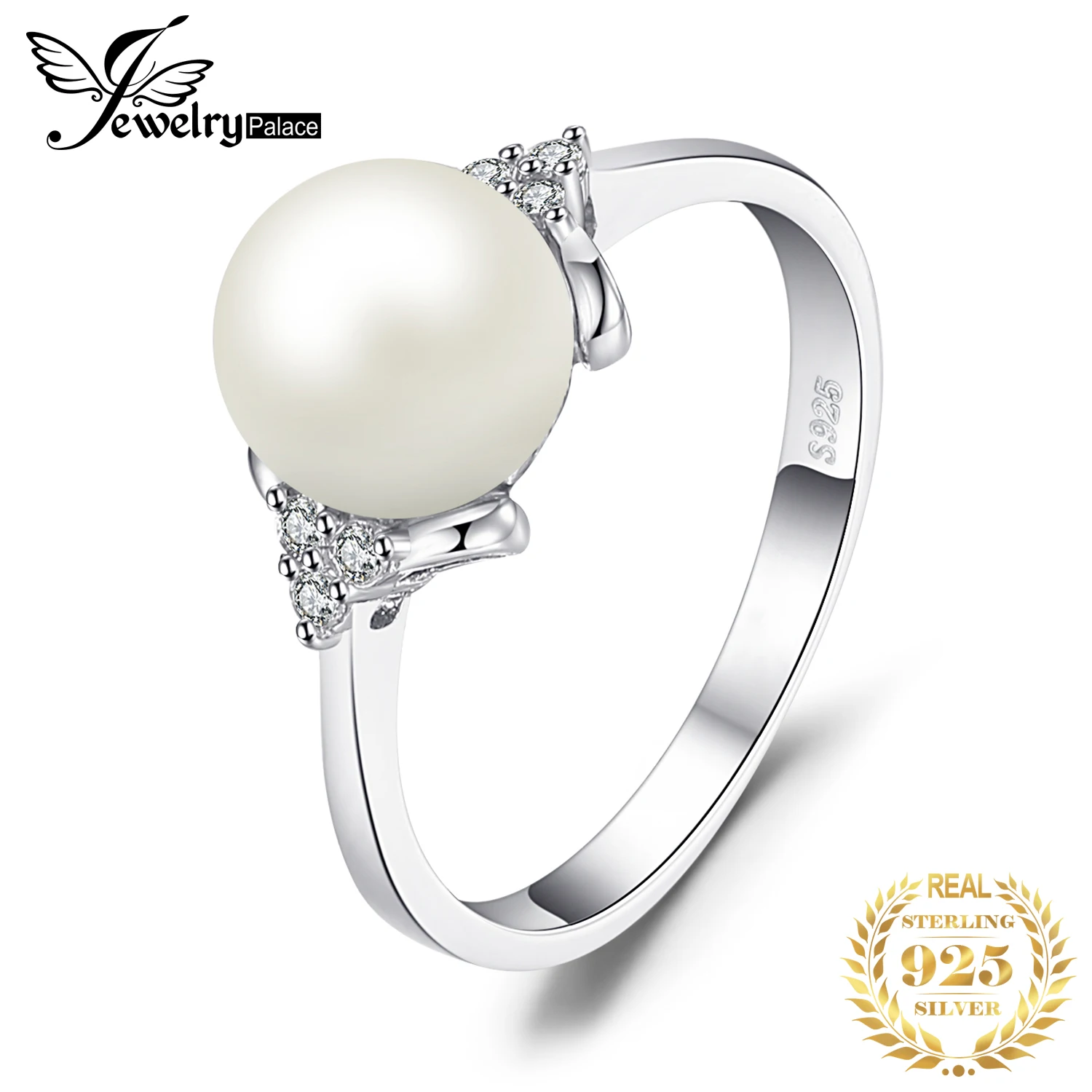 10 mm naturelle d/'eau douce Perle Argent sterling 925 Bague de fiançailles US 4 To 15