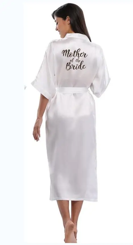 Женское шелковое атласное длинное свадебное платье для невесты и подружки невесты кимоно халат Feminino банный халат большой размер XXXL пеньюар Femme сексуальный халат