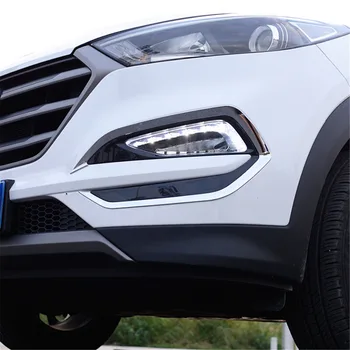 

Front Fog Light Foglight Frame Kit Trim Cover For Hyundai For Tucson 2015 2016 2017 Fog Lamp Light Sticker For Tucson 2017 2018