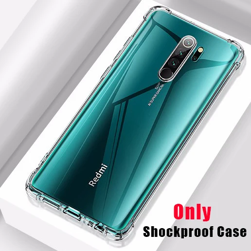 Only Shockproof Case 2 в 1 чехол+ Защитная пленка для экрана для Redmi Note 8 Pro противоударный чехол для Redmi Note 8 Pro Гидрогелевая пленка для Note 8 Pro без стекла - Цвет: Only Shockproof Case