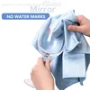 6/5/3PCS Microfiber glass mirror cleaning cloth kitchen towels wipe wine glass napkins metal polishing car window clean rags ► Photo 3/6