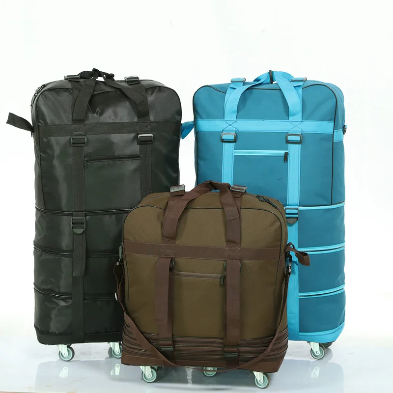 foldable luggage with wheels