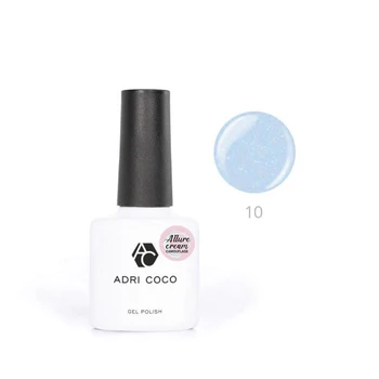 

Gel varnish Adri Coco Allure cream No. 10 camouflage blue with shimmer, 8 ml 4734614