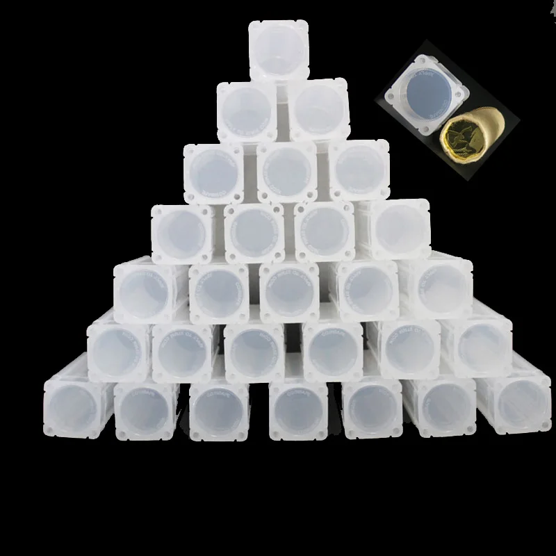 1 PCS coin tube Storage box holder coins PP plastic Direct fit 19mm 20.5mm 22.5mm 25mm 27mm or 30mm coins 6