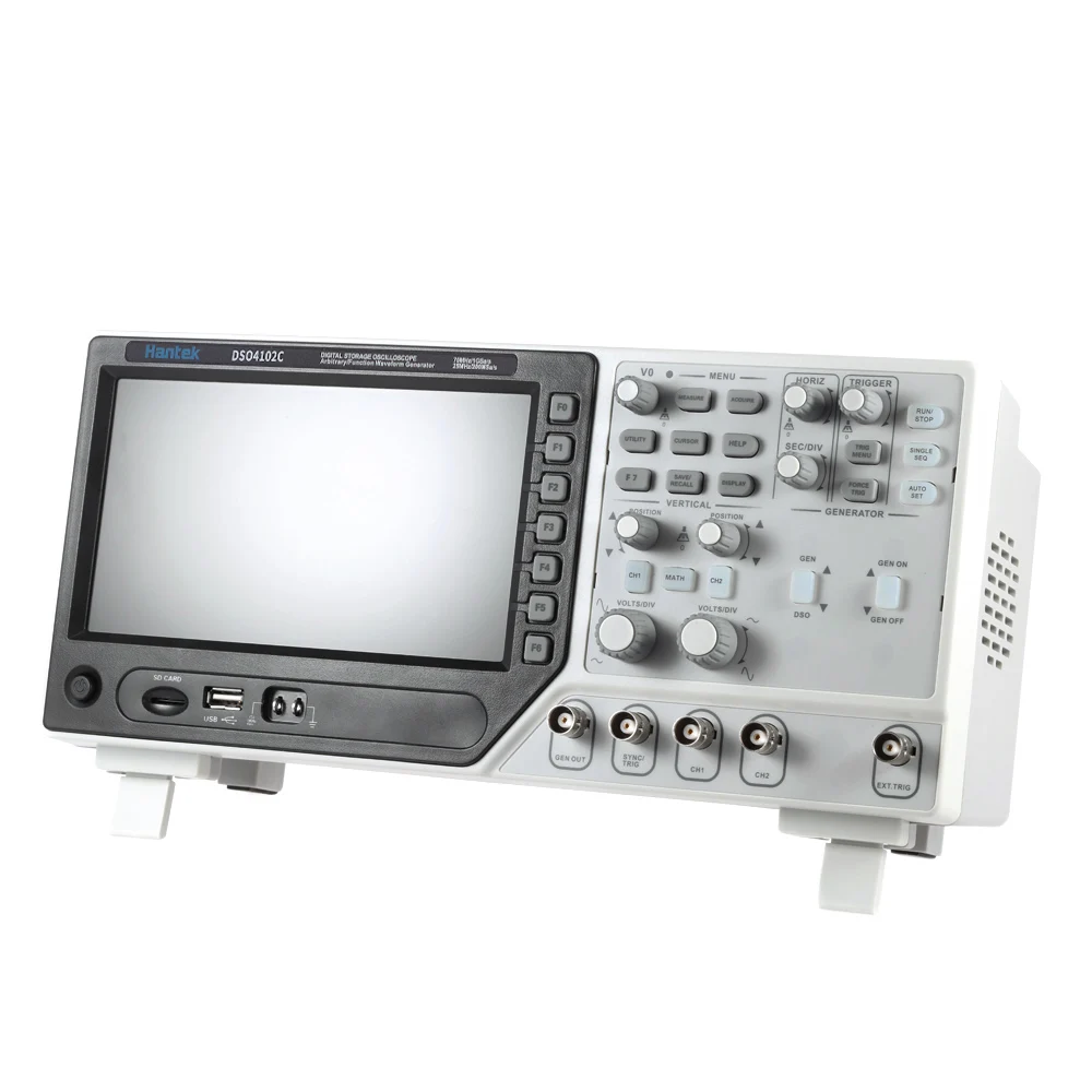 Hantek DSO4102S цифровой осциллограф Профессиональный Сертифицированный Настольный смешанный сигнальный осциллограф комплект функция генератор сигналов