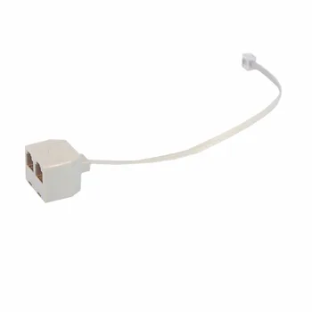 

RJ11 6P4C Male to 6P4C Female 2 Way Telephone Jack Plug Splitter Phone Telephone Line Connector Adapter Converter drop shipping