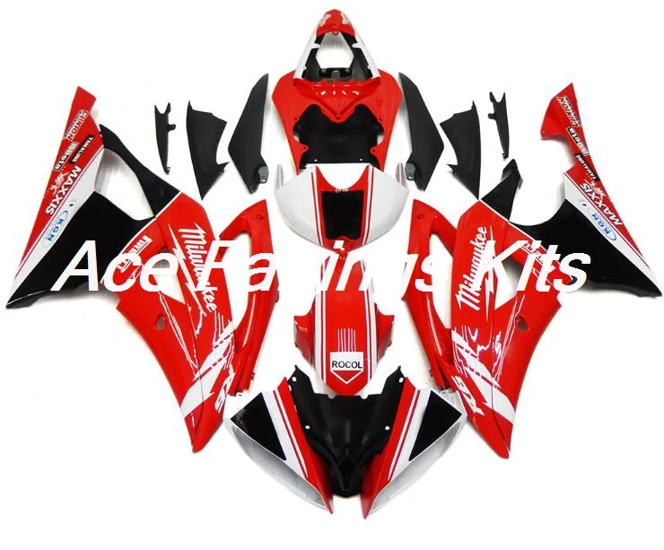 4 подарки ABS мотоцикл Полный Обтекатель Набор подходит для YAMAHA YZF-R6 2008- ABS пластик Cowlings обтекатель комплект на заказ красный белый