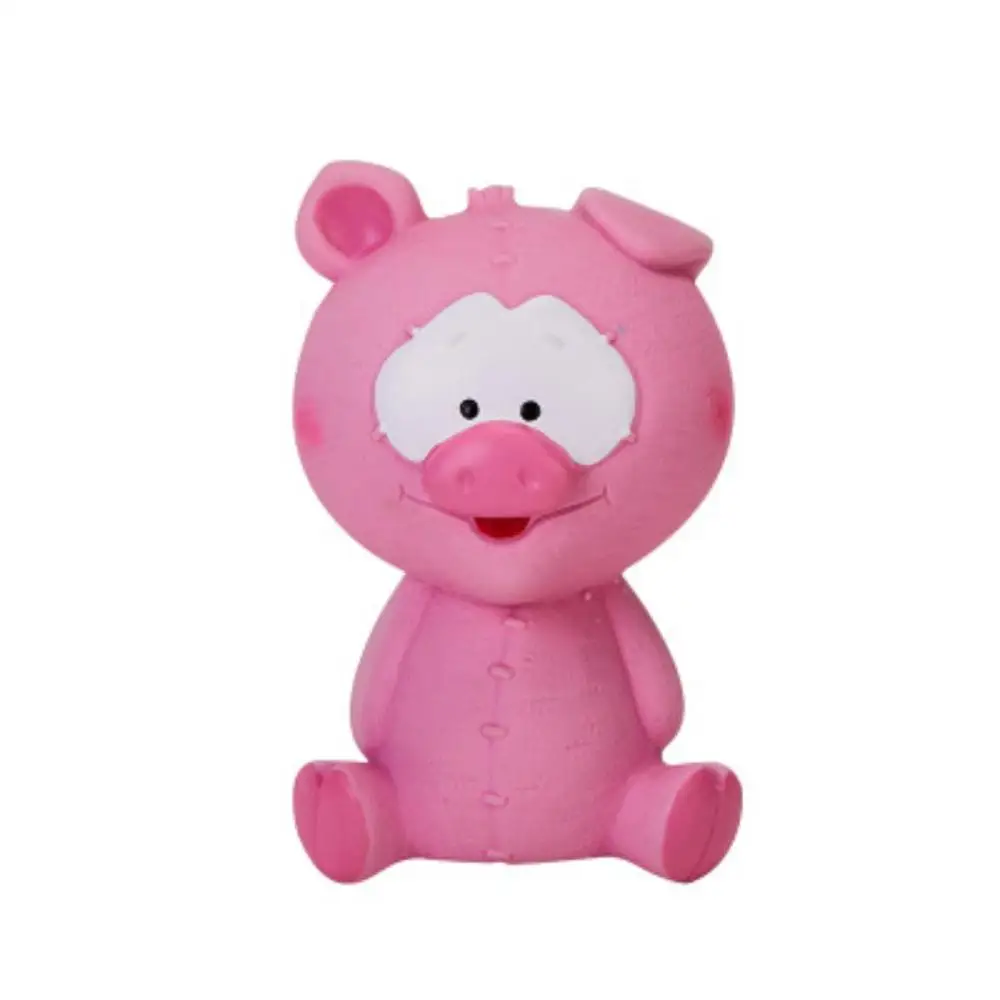 piggy Игрушки для собак Жевательная пищалка для животных, игрушки для собак, устойчивые к укусам, игрушки для домашних животных, молярная палочка для чистки зубов, обучающие игрушки для домашних животных - Цвет: piggy