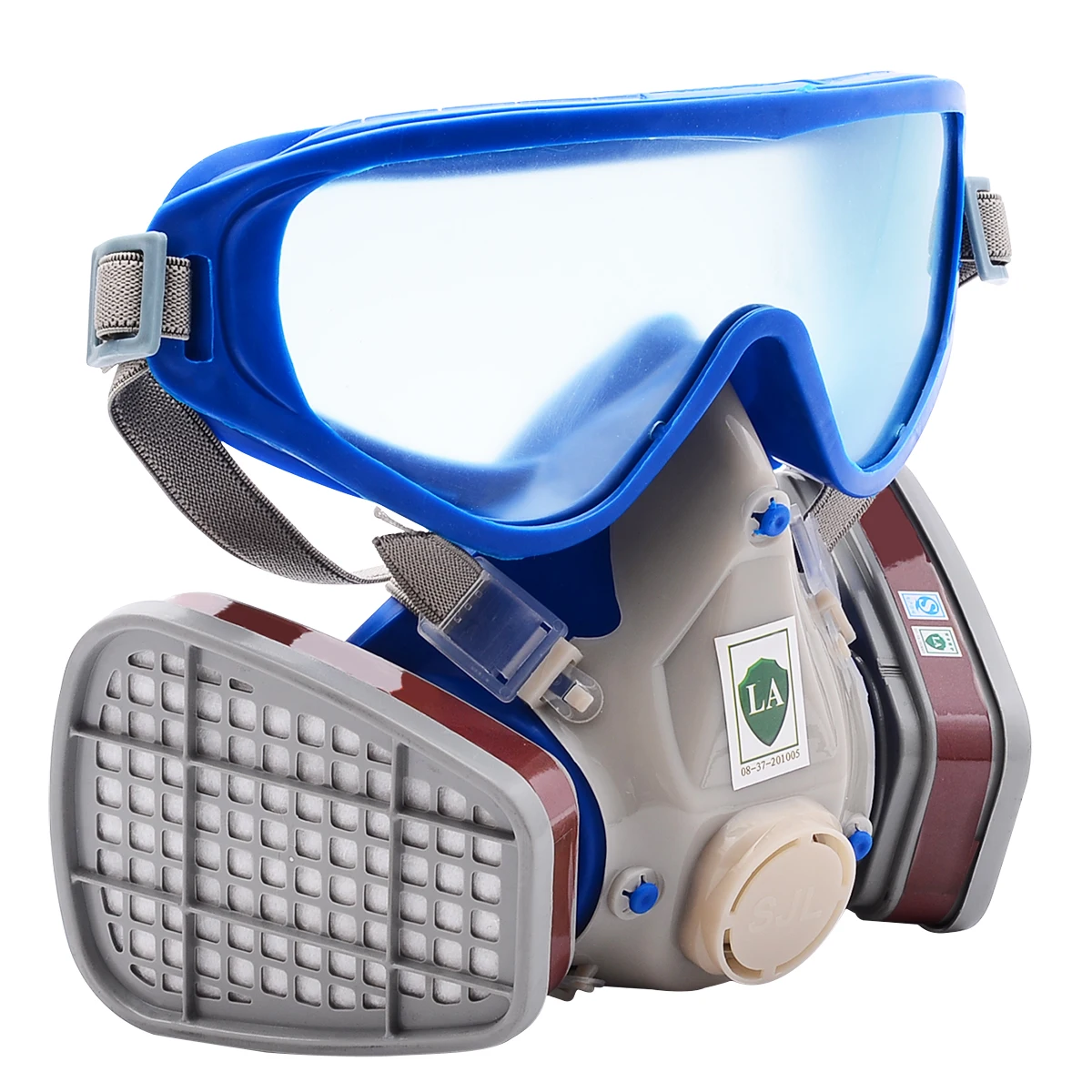 

Anti-dust Protection Gas Mask Full Face Respirator Gas Mask Double Filter Breathing Painting Spraying Air Protective