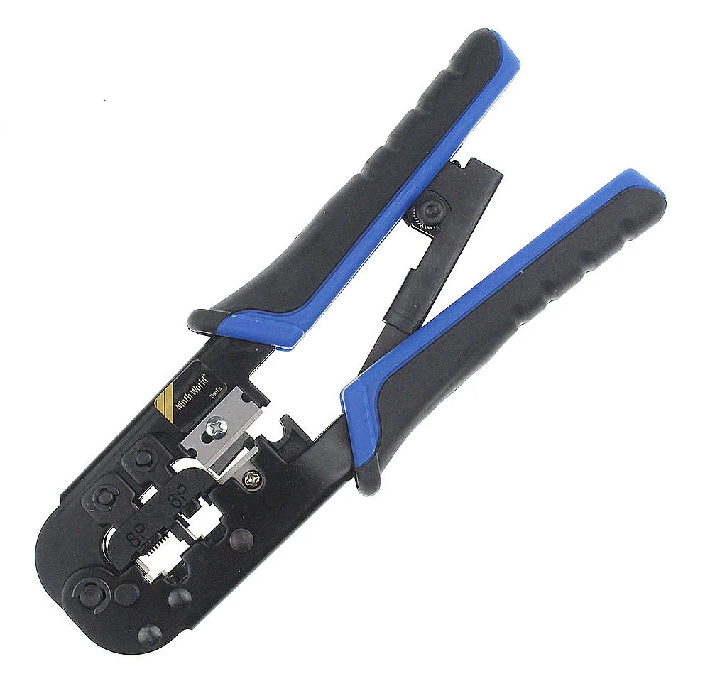 network wire tester High-quality Modular Network Telecommunication Cable Crimping Tool Ratchet Crimping Tool, Suitable For 4P 6P 8P RJ-11/12 RJ-45 wire map tester