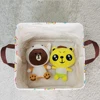 New Cube Folding Cotton Linen Fabric Storage Basket Kids Clothes Storage Box Waterproof Laundry Basket For Toys Organizers 6