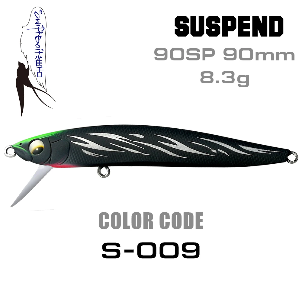 color 09 SFT 90SP рыболовные приманки, новинка, поворотная система для губ, подвесной гольян, воблеры, плавающая приманка для окуня, форели, морской рыбы, Прямая поставка, приманка - Цвет: color 09