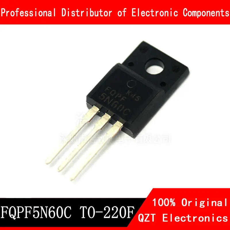 10pcs/lot FQPF5N60C 5N60C TO-220 5N60 TO-220F MOS FET transistor new original In Stock 10pcs lot 2sd2396 d2396 to 220f 3a 60v power transistor new original