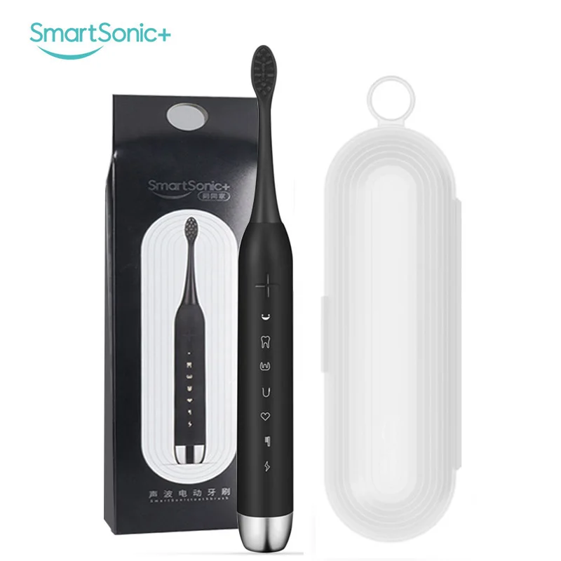 Электрическая отбеливающая зубная щетка SmartSonic + водонепроницаемая зарядка через