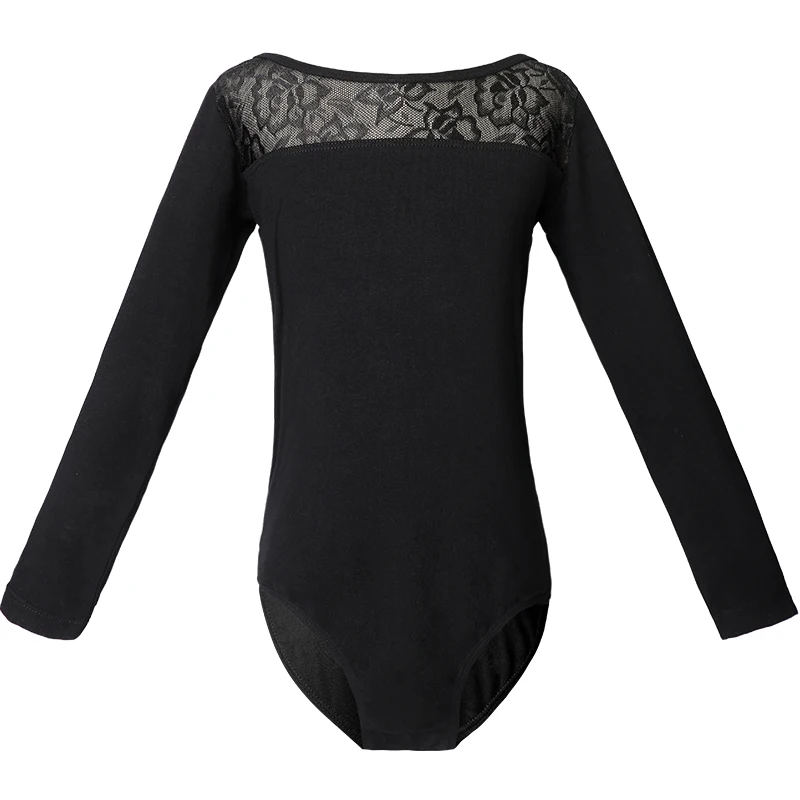 Long/Short Sleeve Black Dance Leotard Lace Skirt Suit Girls Kids Children Ballet Gymnastics Leotard ballet leotard,dance leotard,girls dance costumes