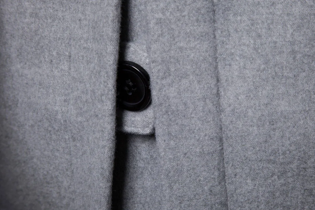 Мужское шерстяное пальто, мужские пальто, тонкая деловая умная Повседневная плотная осенне-зимняя Модная брендовая мужская одежда MOOWNUC MWC
