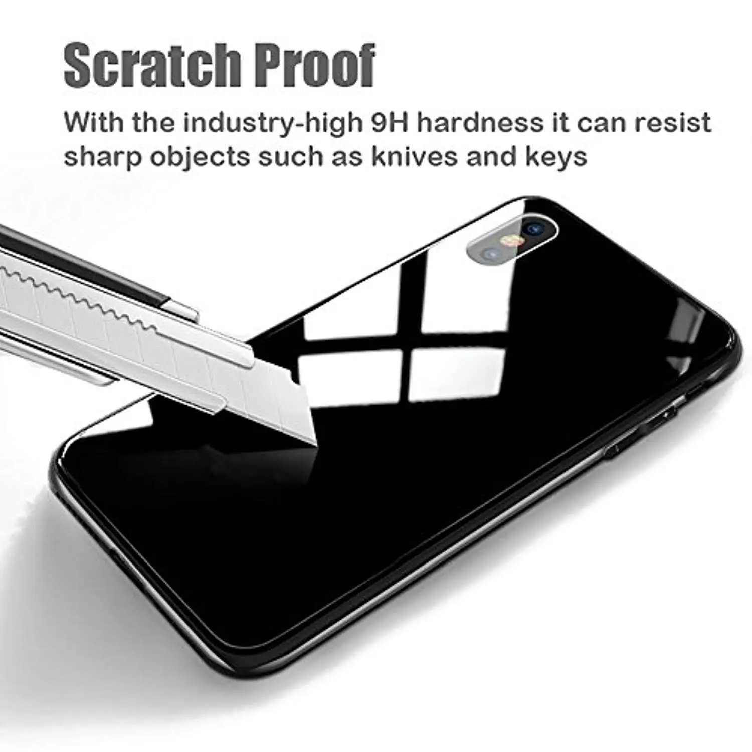 Магнитный адсорбционный металлический+ чехол из закаленного стекла для iphone XS MAX XR 6 7 8 Plus, чехлы для iphone 8 [без переднего стекла]