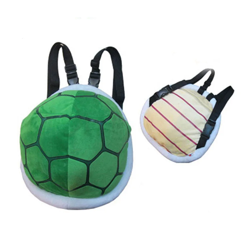 

30*28cm Children Turtle Shell Plush Backpack Cosplay Turtle Stuffed Bag Plush School Bag for Kids Girls Boys Gift