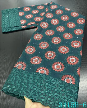 

NIAI High Quality African Dry Lace Fabric Nigerian Cotton Lace Swiss Voile Lace In Switzerland For Man Party Dress XY3415B-6