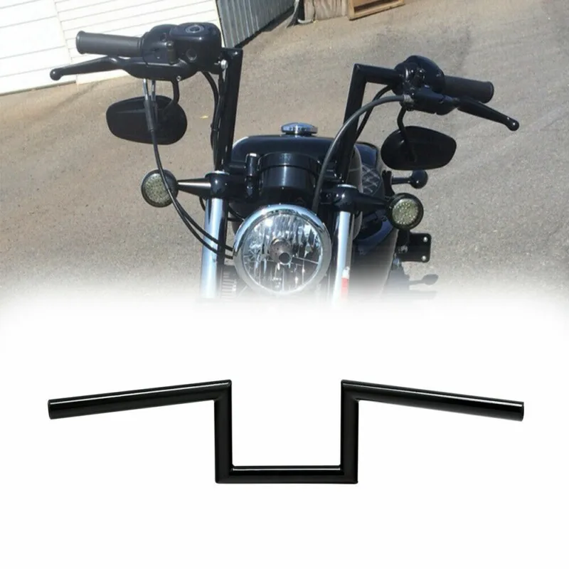 Manubrio Moto 5.12 "Rise Z-Bars 1" Manubrio Per Harley Sportster Xl883 Xl1200 Dyna