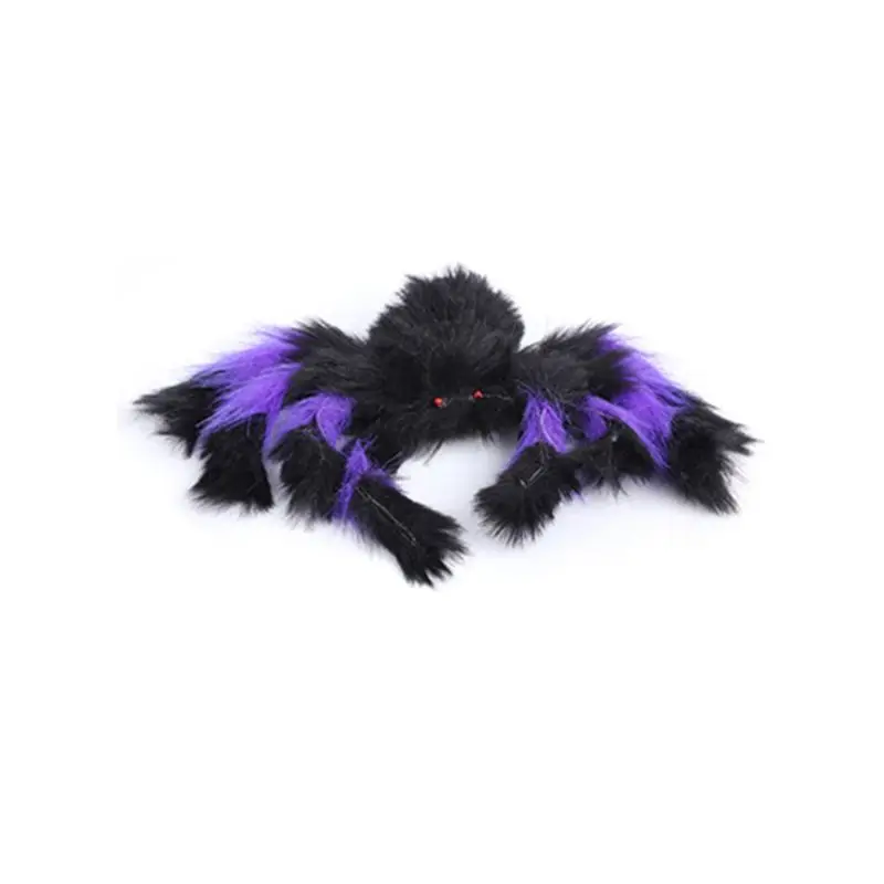 1 Pc Realistic Spider Halloween Plush Spider Toy Party Celebration Venue Arrangement Props AXYF