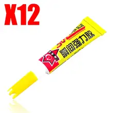 

12x 3g 502 Cyanoacrylate Instant Adhesive Super Krazy Glue Strong Bond Fast Dry