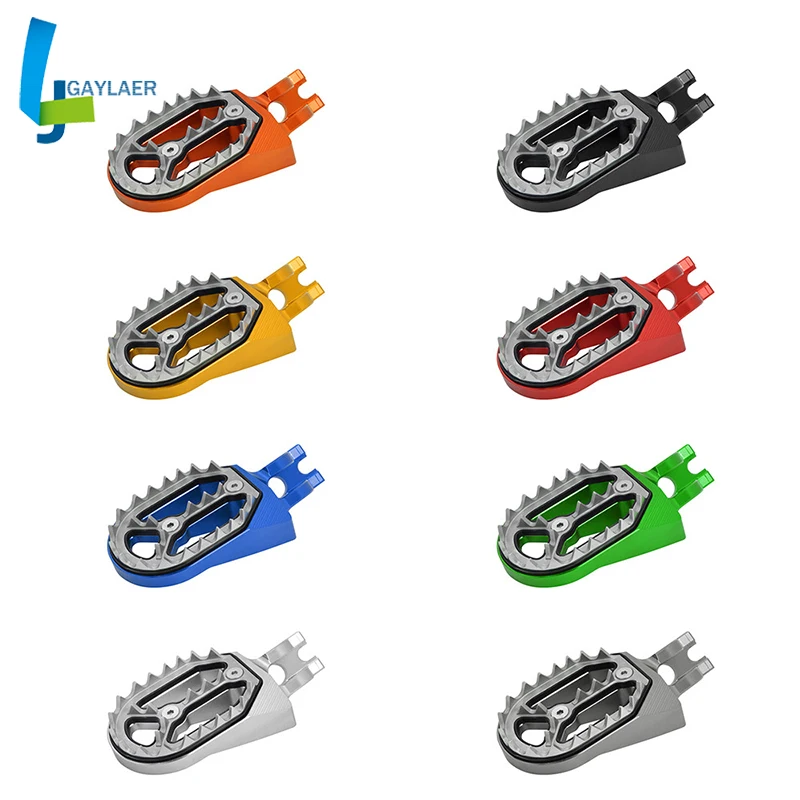 CNC мотоцикл подножки педали отдых подножки для SUZUKI RM Z250 2005-2006 KX250 2005-2008 KX250F 2005