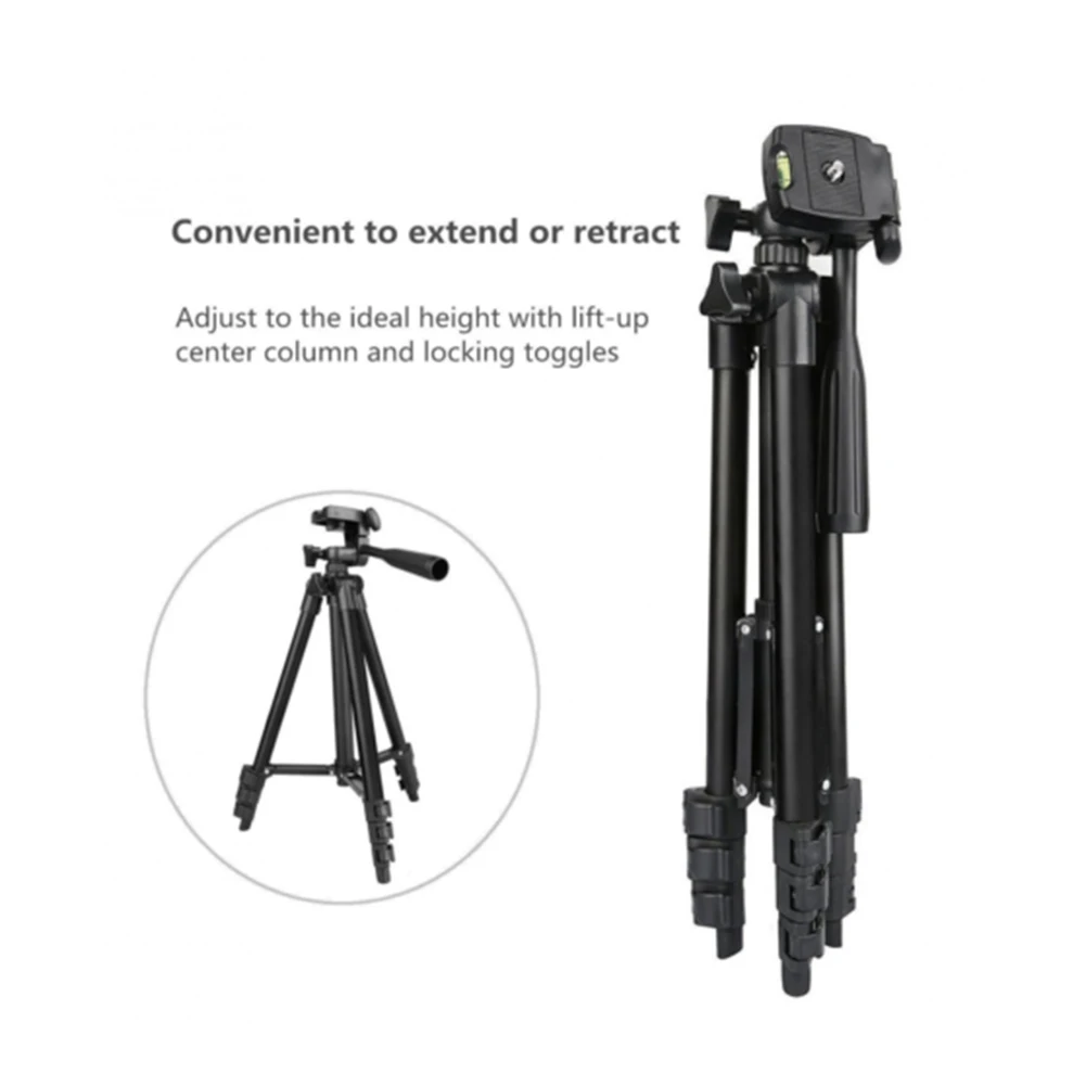 Telescopic Holder Aluminum Alloy Mount Smartphone Stand Camera Tripod Travel Non Slip Photography Universal Black Live Broadcast |
